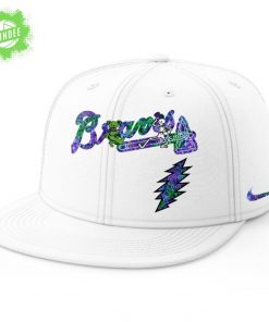 Atlanta Braves Grateful Dead Night Navy Alternate Jersey & Flat Cap Set