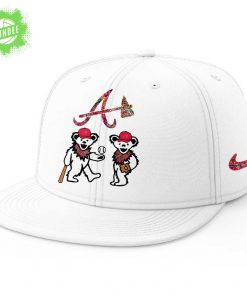 Atlanta Braves Grateful Dead Night V3 Jersey & Flat Cap Set