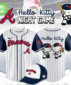 Atlanta Braves x Hello Kitty Night Game Baseball Jersey 2025