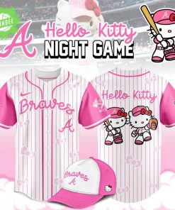 Atlanta Braves x Hello Kitty Night Game Baseball Jersey 2025 – Limited Edition