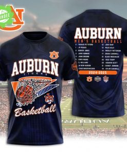 Auburn Tigers Men’s Basketball 3D Graphic T-Shirt
