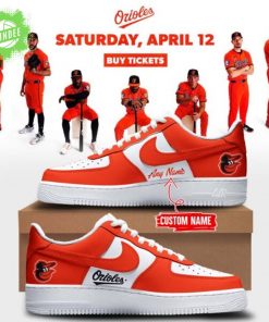 Baltimore Orioles “Orange On Orange” AF1 Shoes Limited Edition