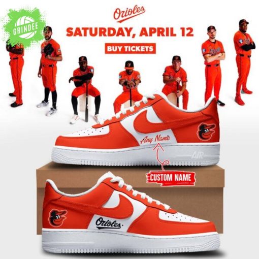 Baltimore Orioles “Orange On Orange” AF1 Shoes Limited Edition