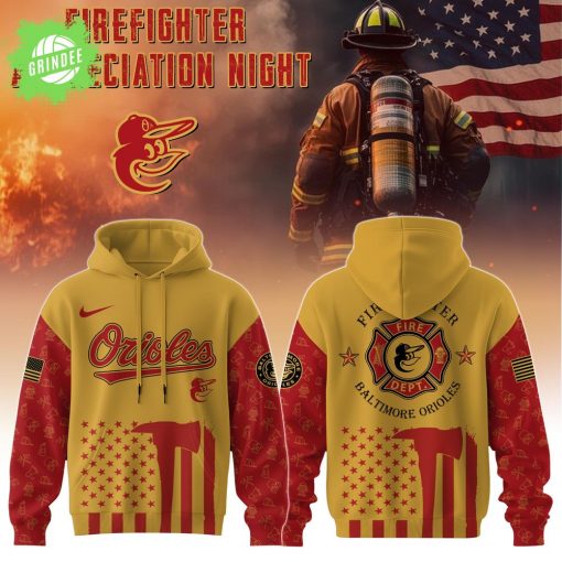 Baltimore Orioles x Firefighter Appreciation Night 2025 Hoodie – Special Edition
