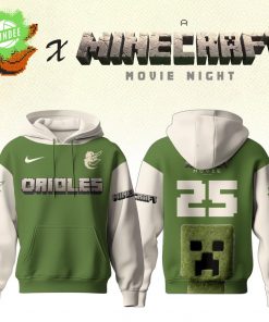 Baltimore Orioles x Minecraft Movie Hoodie – 2025 Limited Game Edition