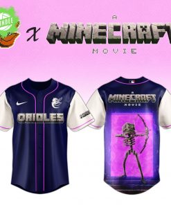 Baltimore Orioles x Minecraft Movie Skeleton Night Jersey – Limited MLB Edition