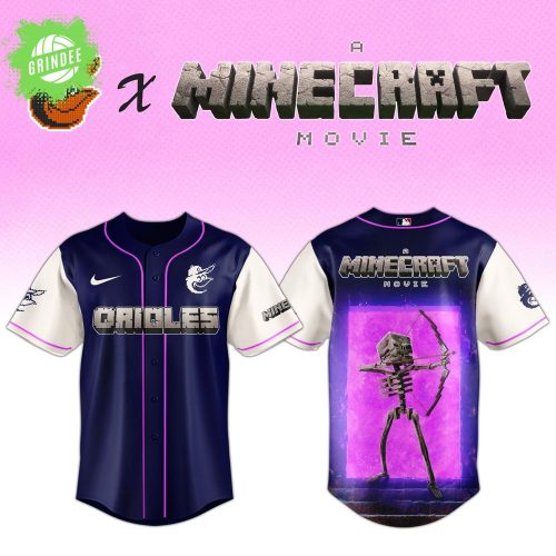 Baltimore Orioles x Minecraft Movie Skeleton Night Jersey – Limited MLB Edition