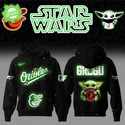 Baltimore Orioles x Star Wars Baby Yoda Hoodie – Limited Galactic Fan Night