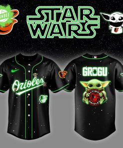 Baltimore Orioles x Star Wars Grogu Night Jersey – Baby Yoda MLB Edition