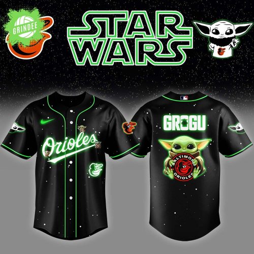 Baltimore Orioles x Star Wars Grogu Night Jersey – Baby Yoda MLB Edition