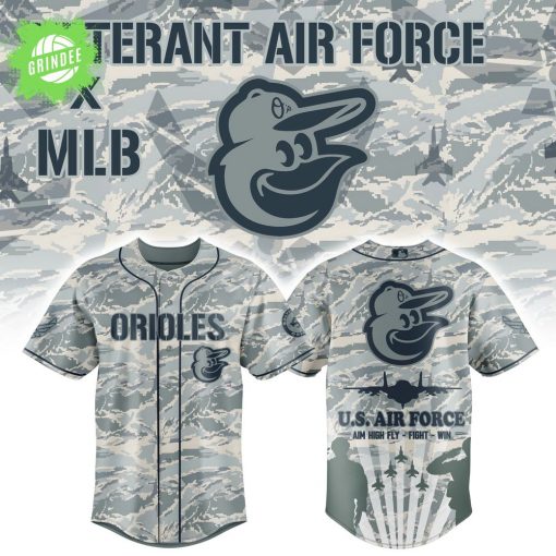 Baltimore Orioles x U.S Air Force Military Tribute 2025 Baseball Jersey