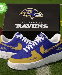 Baltimore Ravens NFL Personalized AForce1 Sneakers Gift