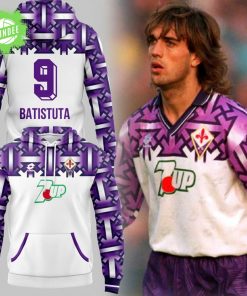 Batistuta Fiorentina 1992/93 Away Kit Limited Edition Hoodie