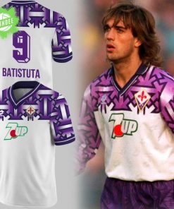 Batistuta Fiorentina 1992/93 Away Kit Limited Edition Jersey