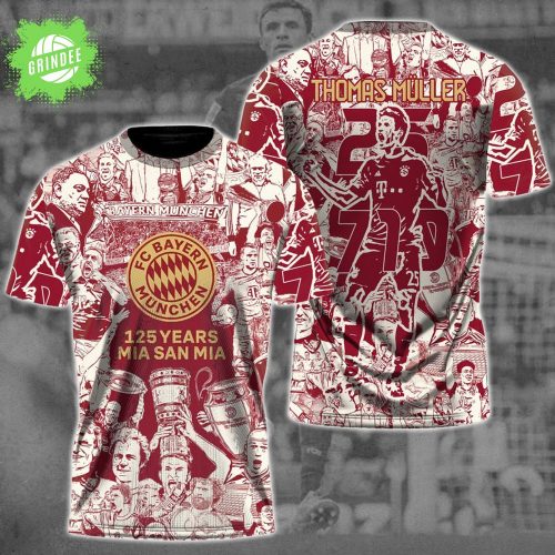 Bayern Munich FC Thomas Müller 3D T-Shirt – Limited Edition