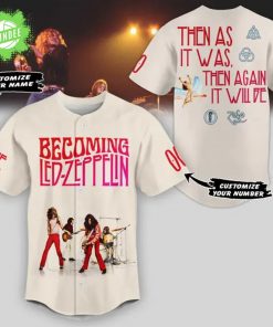 Becoming Led Zeppelin Baseball Jersey – “Then As It Was, Then Again It Will Be” Vintage Rock Style