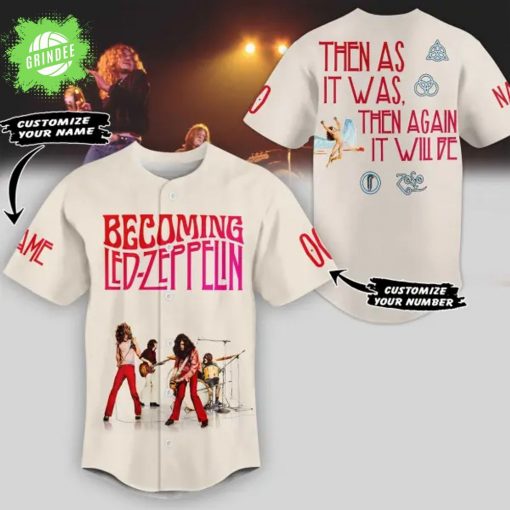 Becoming Led Zeppelin Baseball Jersey – “Then As It Was, Then Again It Will Be” Vintage Rock Style