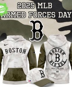 Boston Red Sox Armed Forces Day Hoodie – 2025 Special Camo Edition