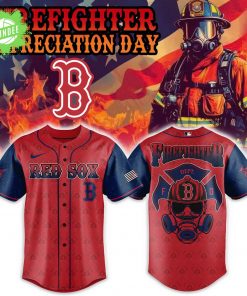 Boston Red Sox Firefighter Appreciation Day Baseball Jersey Combo