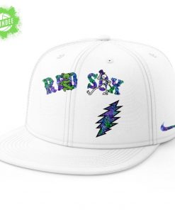 Boston Red Sox Grateful Dead Night Baseball Jersey and Flat Cap Set