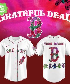 Boston Red Sox Grateful Dead Night Custom Name Jersey for Fans