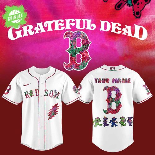 Boston Red Sox Grateful Dead Night Custom Name Jersey for Fans