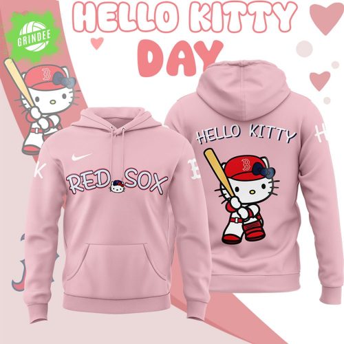 Boston Red Sox Hello Kitty Day 2025 Pink Hoodie