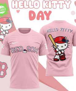 Boston Red Sox Hello Kitty Day 2025 Pink T-Shirt