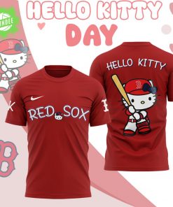Boston Red Sox Hello Kitty Day 2025 Red T-Shirt