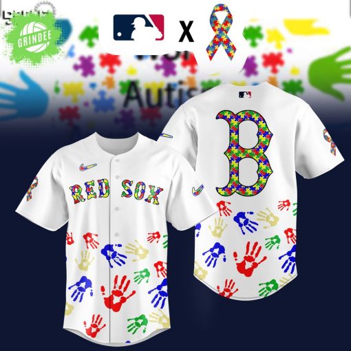 Boston Red Sox MLB Autism Awareness Special Edition 2025 Baseball Jersey