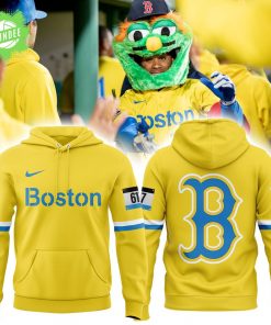 Boston Red Sox Nike Yellow Hoodie – 2025 Edition