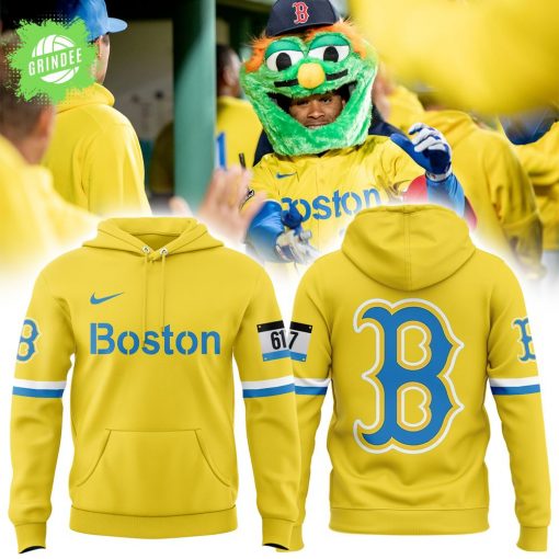 Boston Red Sox Nike Yellow Hoodie – 2025 Edition