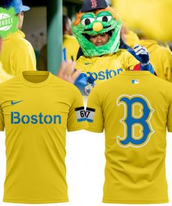 Boston Red Sox Nike Yellow T-Shirt – 2025 Edition
