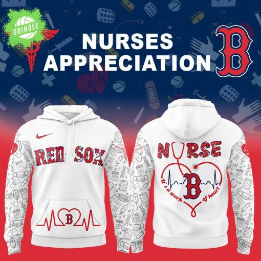 Boston Red Sox Nurses Appreciation White Hoodie