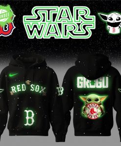Boston Red Sox x Star Wars Baby Yoda Hoodie – MLB Galactic Game Edition