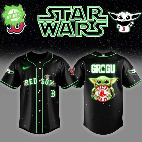 Boston Red Sox x Star Wars Grogu Night Jersey – Limited MLB Galactic Edition