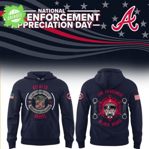 Braves x Law Enforcement Appreciation Day 2025 Hoodie – Special Edition Tribute Apparel