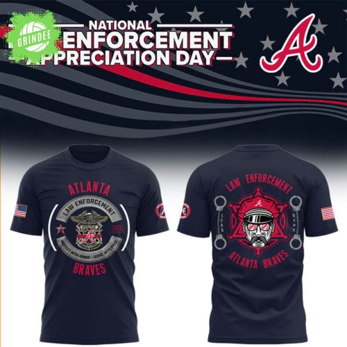 Braves x Law Enforcement Appreciation Day 2025 T-Shirt – Police Support Baseball Tee