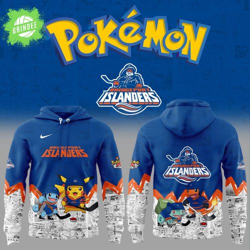 Bridgeport Islanders x Pokémon Hoodie – Anime Game Night Theme
