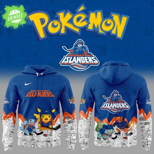 Bridgeport Islanders x Pokémon Hoodie – Anime Game Night Theme