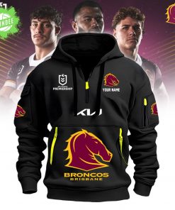 Brisbane Broncos Quarter Zip Hoodie