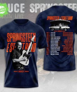 Bruce Springsteen Rock Music 3D Graphic T-Shirt for Fans