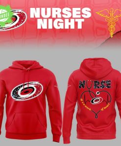 Carolina Hurricanes Nurses Night 2025 Red Hoodie – Limited Edition