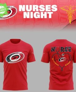 Carolina Hurricanes Nurses Night 2025 Red T-Shirt – Limited Edition