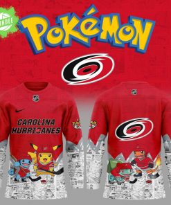 Carolina Hurricanes x Pokémon New Hockey Jersey – Limited Edition NHL x Pokémon Fans Jersey