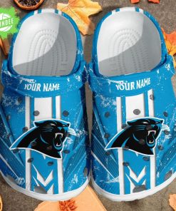 Carolina Panthers Custom Name Clogs Shoes Gift for Fans