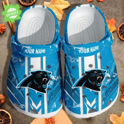 Carolina Panthers Custom Name Clogs Shoes Gift for Fans