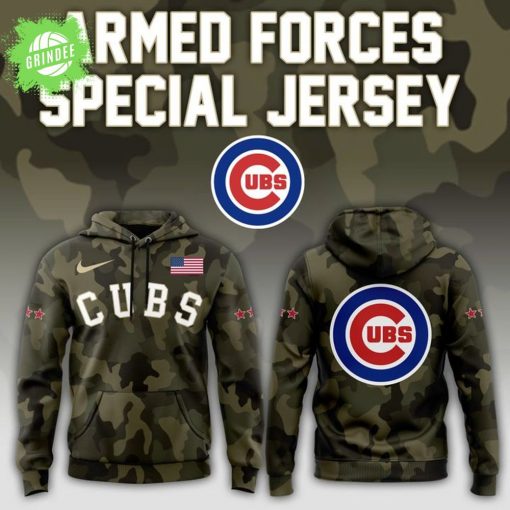 Chicago Cubs Armed Forces Day Hoodie – Special Edition 2025