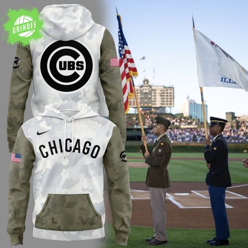 Chicago Cubs Armed Forces Day MLB Hoodie 2025