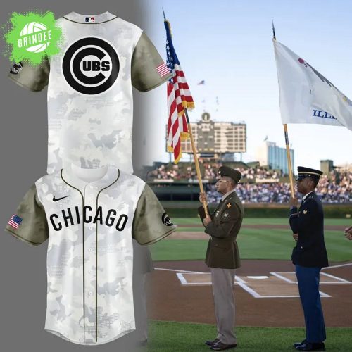 Chicago Cubs Armed Forces Day MLB Jersey 2025